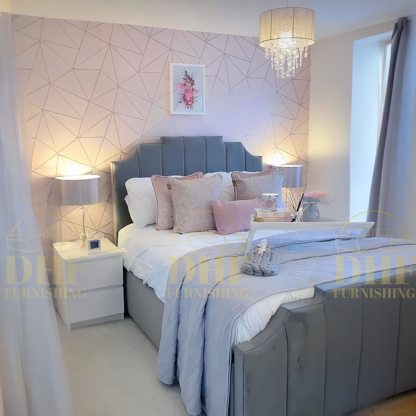 Art Deco Tower Bed DHF Furnishing