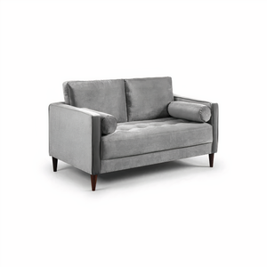 BELLE 2 SEATER IN PLUSH GREY DHF Furnishing