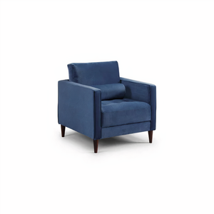 BELLE ARMCHAIR IN PLUSH BLUE DHF Furnishing