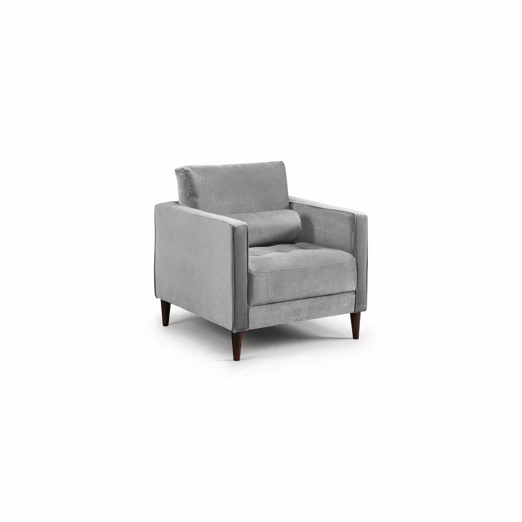 BELLE ARMCHAIR IN PLUSH GREY DHF Furnishing