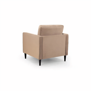 BELLE ARMCHAIR IN PLUSH BEIGE DHF Furnishing
