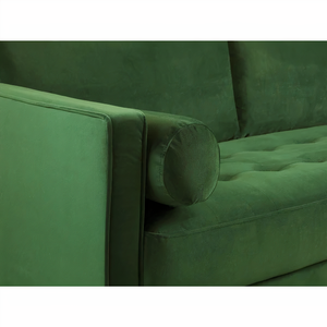 BELLE ARMCHAIR IN PLUSH GREEN DHF Furnishing