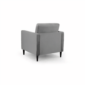 BELLE ARMCHAIR IN PLUSH GREY DHF Furnishing