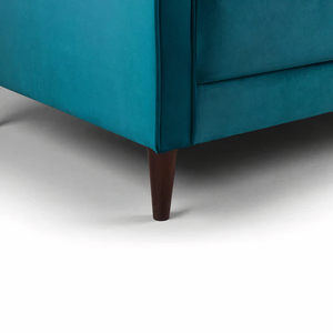 BELLE ARMCHAIR IN PLUSH TEAL DHF Furnishing