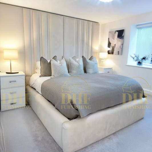 Chateaux Bespoke Wall Headboard Bed DHF Furnishing