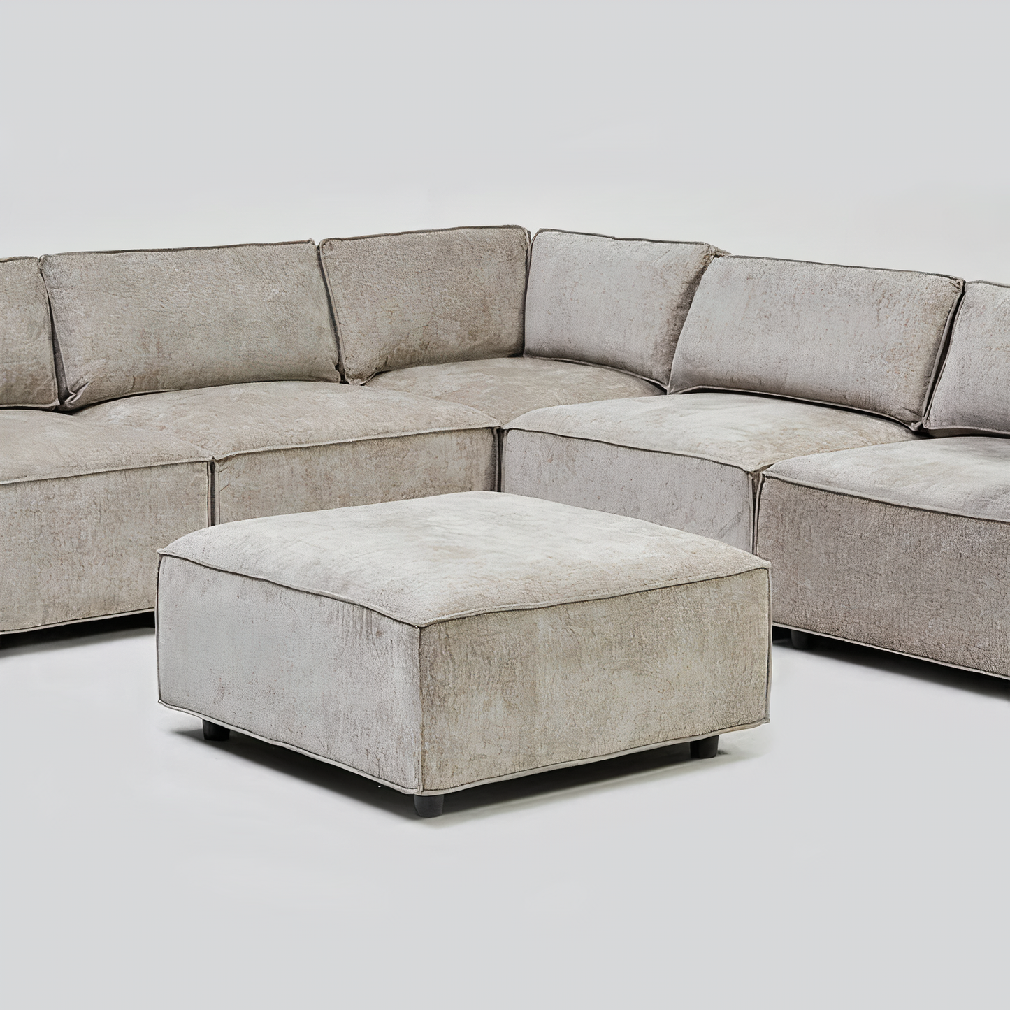 HARPER FOOTSTOOL IN BROOKLYN QUILL DHF Furnishing