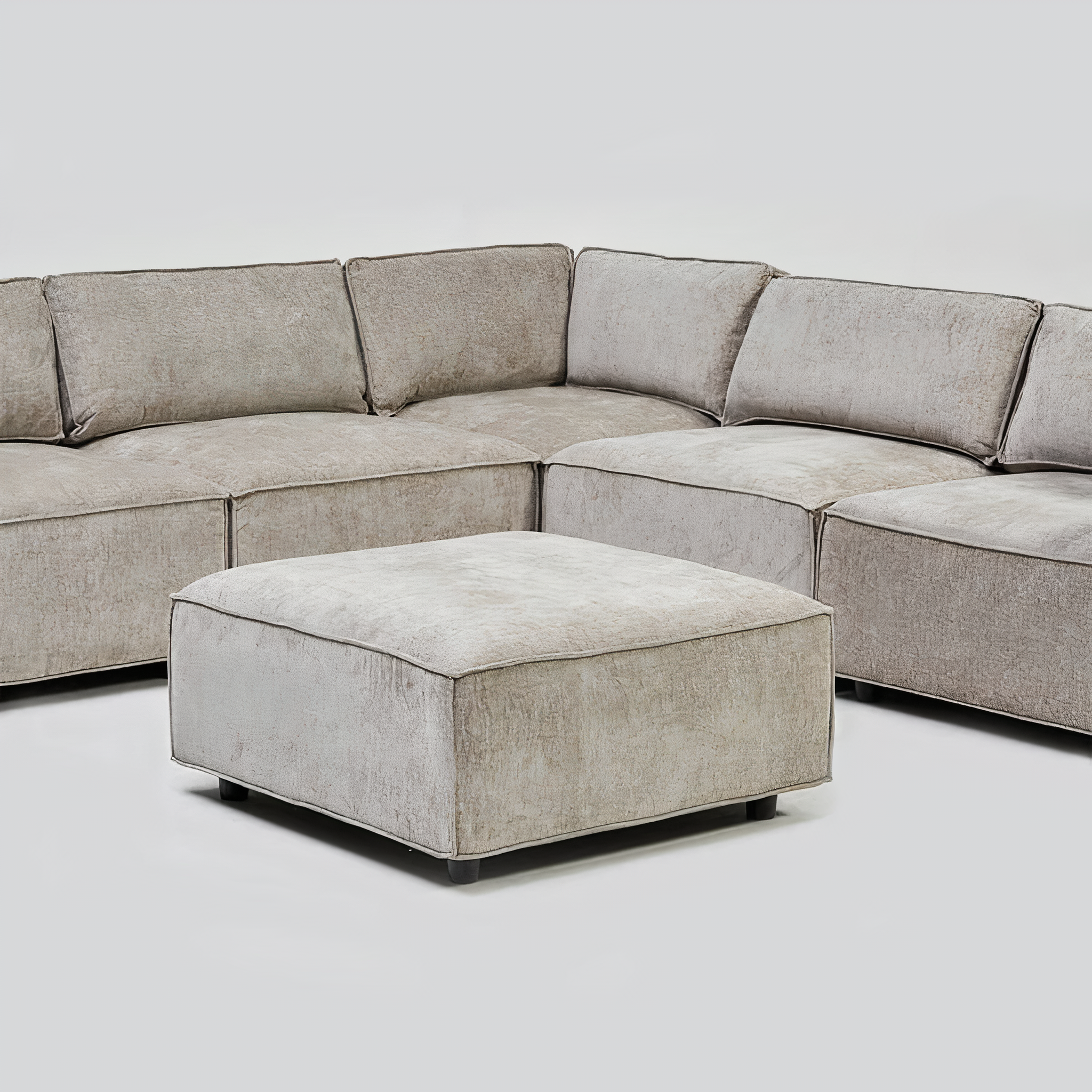 HARPER FOOTSTOOL IN BROOKLYN QUILL DHF Furnishing