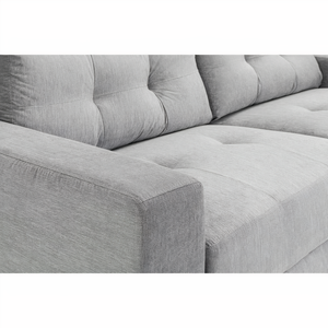 KEW 2 SEATER SOFA IN GREY FABRIC DHF Furnishing
