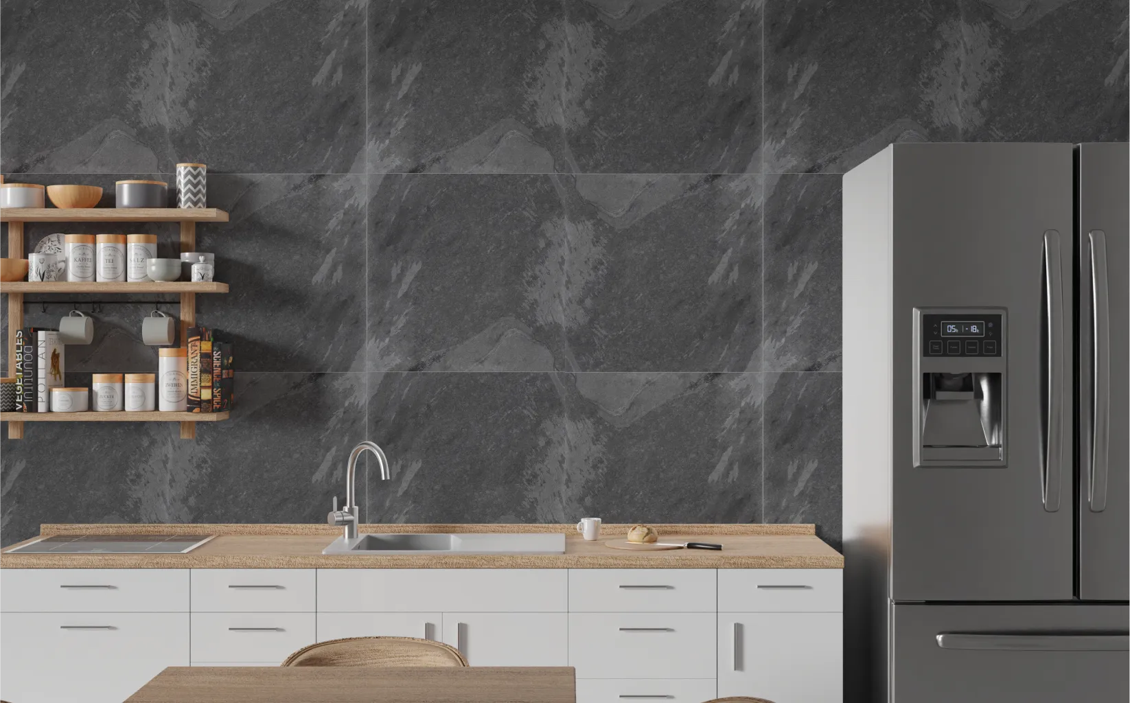 Mountain Black 600mm x 1200mm DHF Furnishing