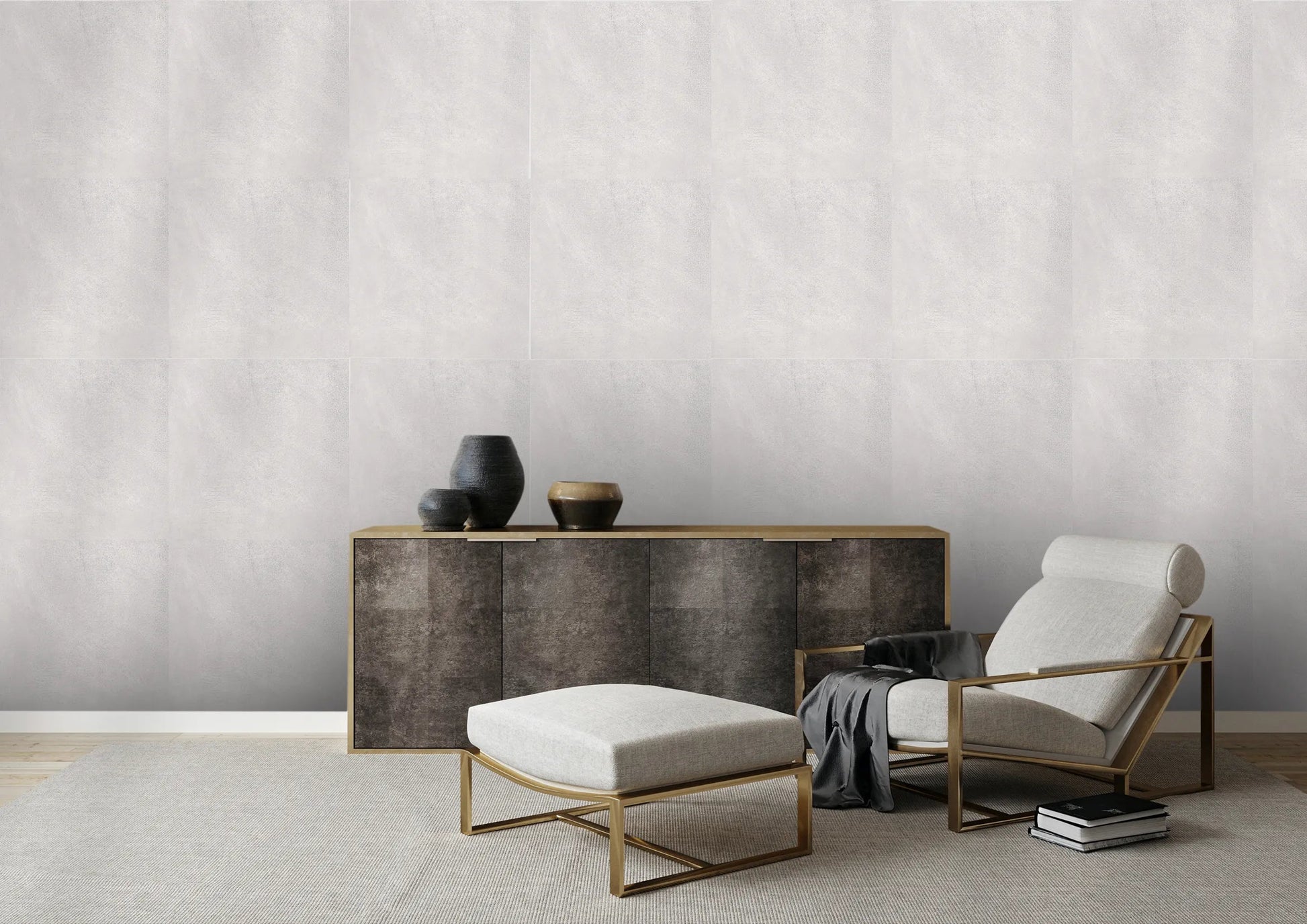 Mustard Silver 600mm x 600mm DHF Furnishing