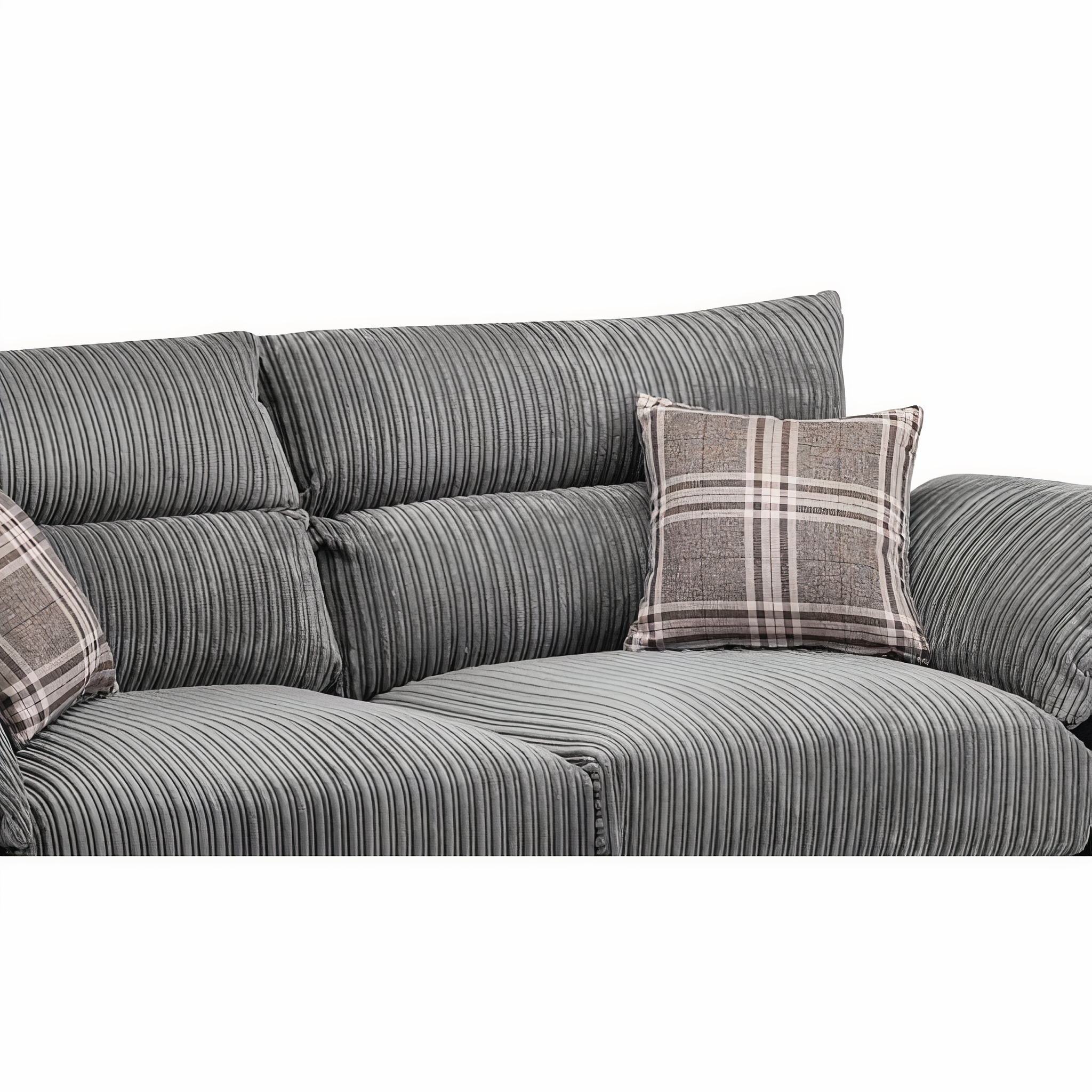 SOHO BLACK/GREY 2 SEATER SOFA DHF Furnishing