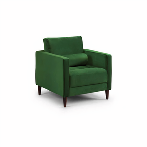 BELLE ARMCHAIR IN PLUSH GREEN DHF Furnishing