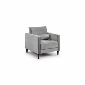 BELLE ARMCHAIR IN PLUSH GREY DHF Furnishing
