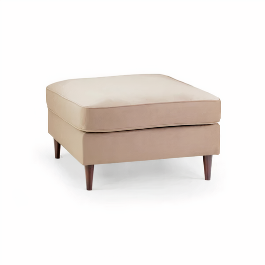 BELLE FOOTSTOOL IN PLUSH BEIGE DHF Furnishing
