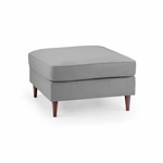BELLE FOOTSTOOL IN PLUSH GREY DHF Furnishing