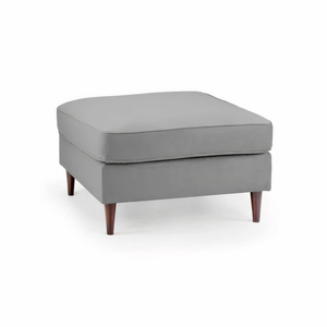 BELLE FOOTSTOOL IN PLUSH GREY DHF Furnishing