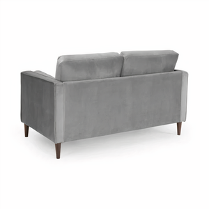BELLE 2 SEATER IN PLUSH GREY DHF Furnishing