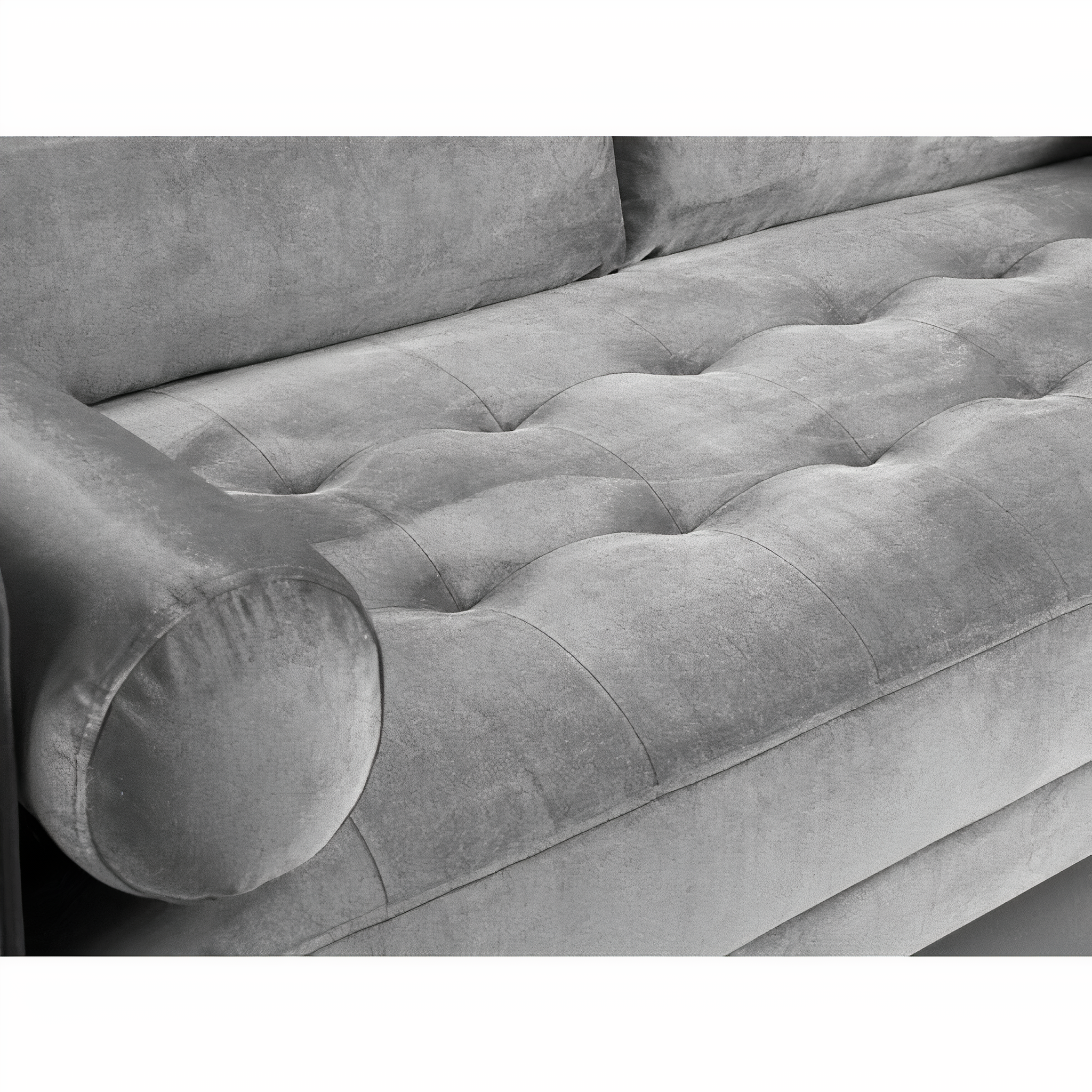BELLE 2 SEATER IN PLUSH GREY DHF Furnishing