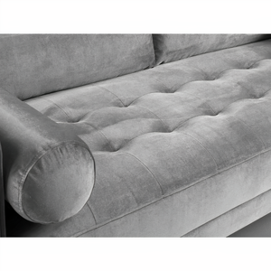 BELLE 2 SEATER IN PLUSH GREY DHF Furnishing