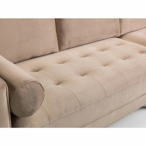 BELLE ARMCHAIR IN PLUSH BEIGE DHF Furnishing