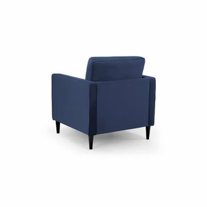 BELLE ARMCHAIR IN PLUSH BLUE DHF Furnishing