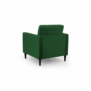 BELLE ARMCHAIR IN PLUSH GREEN DHF Furnishing