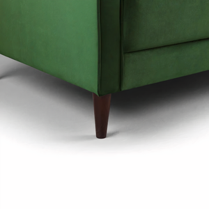 BELLE ARMCHAIR IN PLUSH GREEN DHF Furnishing