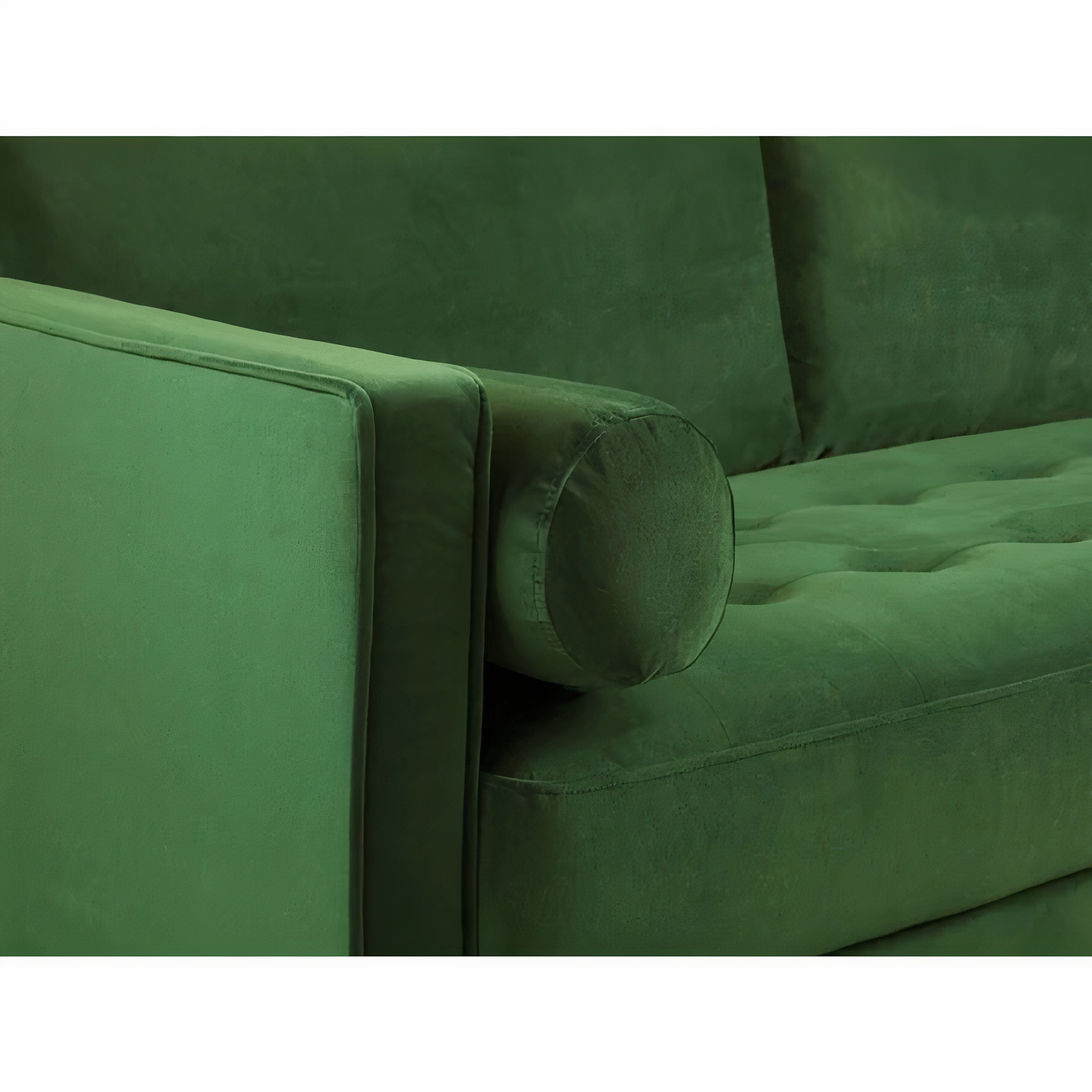 BELLE ARMCHAIR IN PLUSH GREEN DHF Furnishing