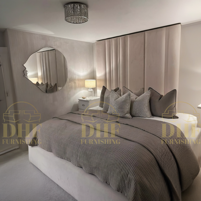 Chateaux Bespoke Wall Headboard Bed DHF Furnishing