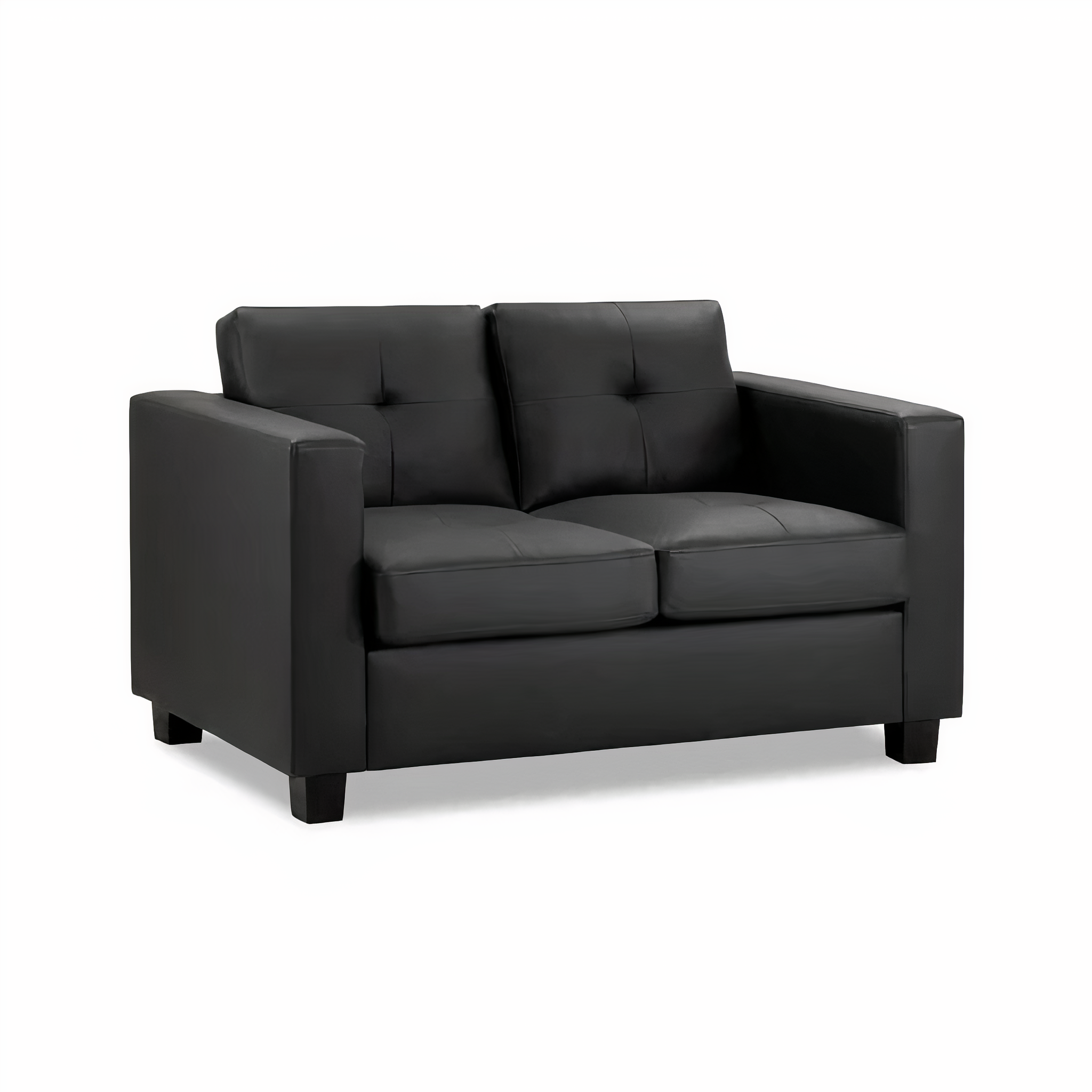 KEW 2 SEATER SOFA IN BLACK DHF Furnishing