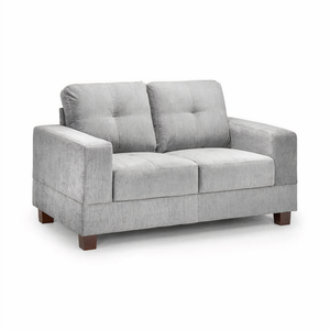 KEW 2 SEATER SOFA IN GREY FABRIC DHF Furnishing