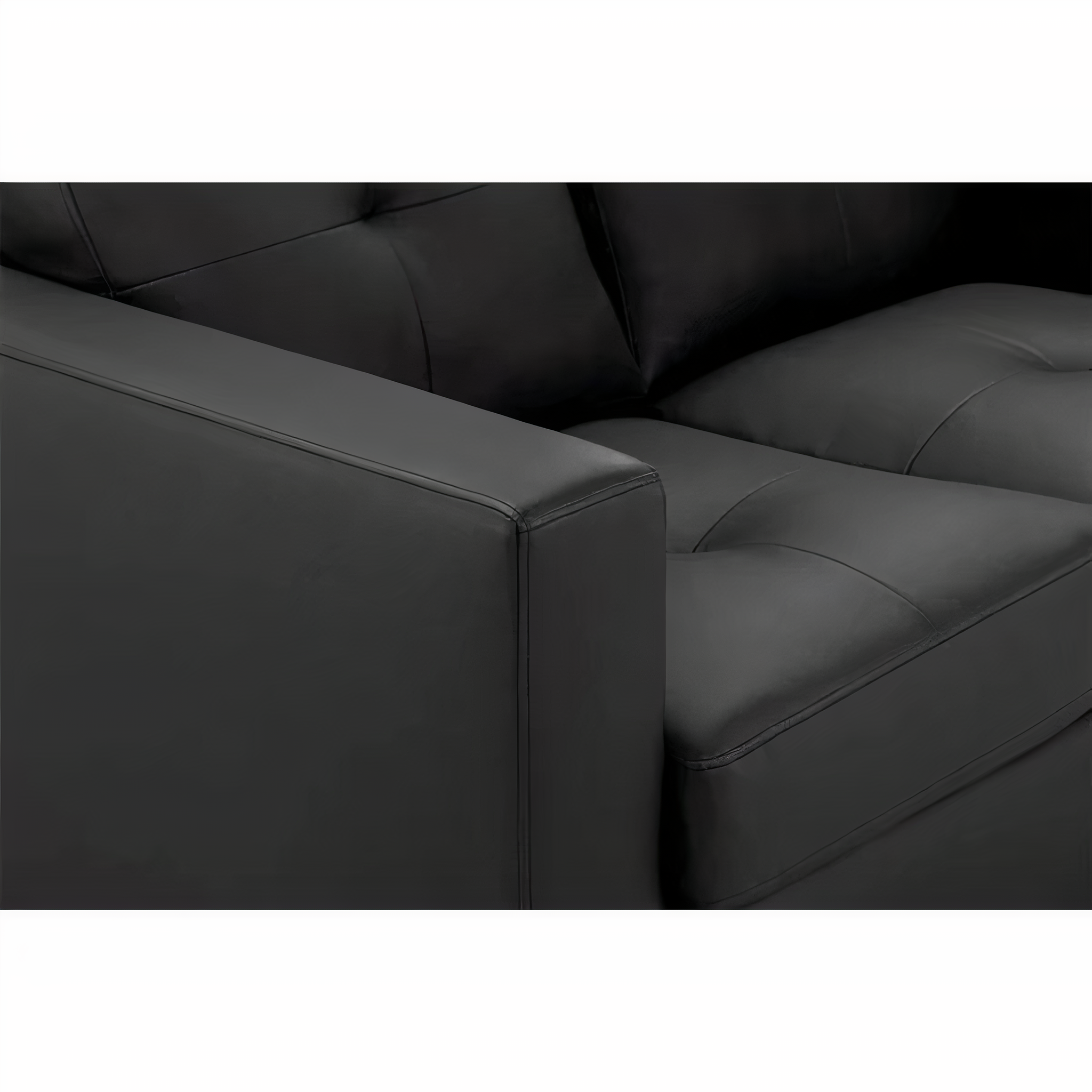 KEW 2 SEATER SOFA IN BLACK DHF Furnishing