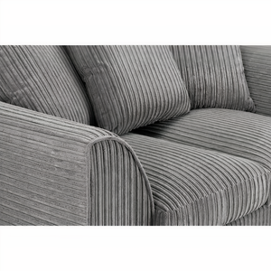 OXFORD 2 SEATER SOFA IN GREY JUMBO CORD DHF Furnishing