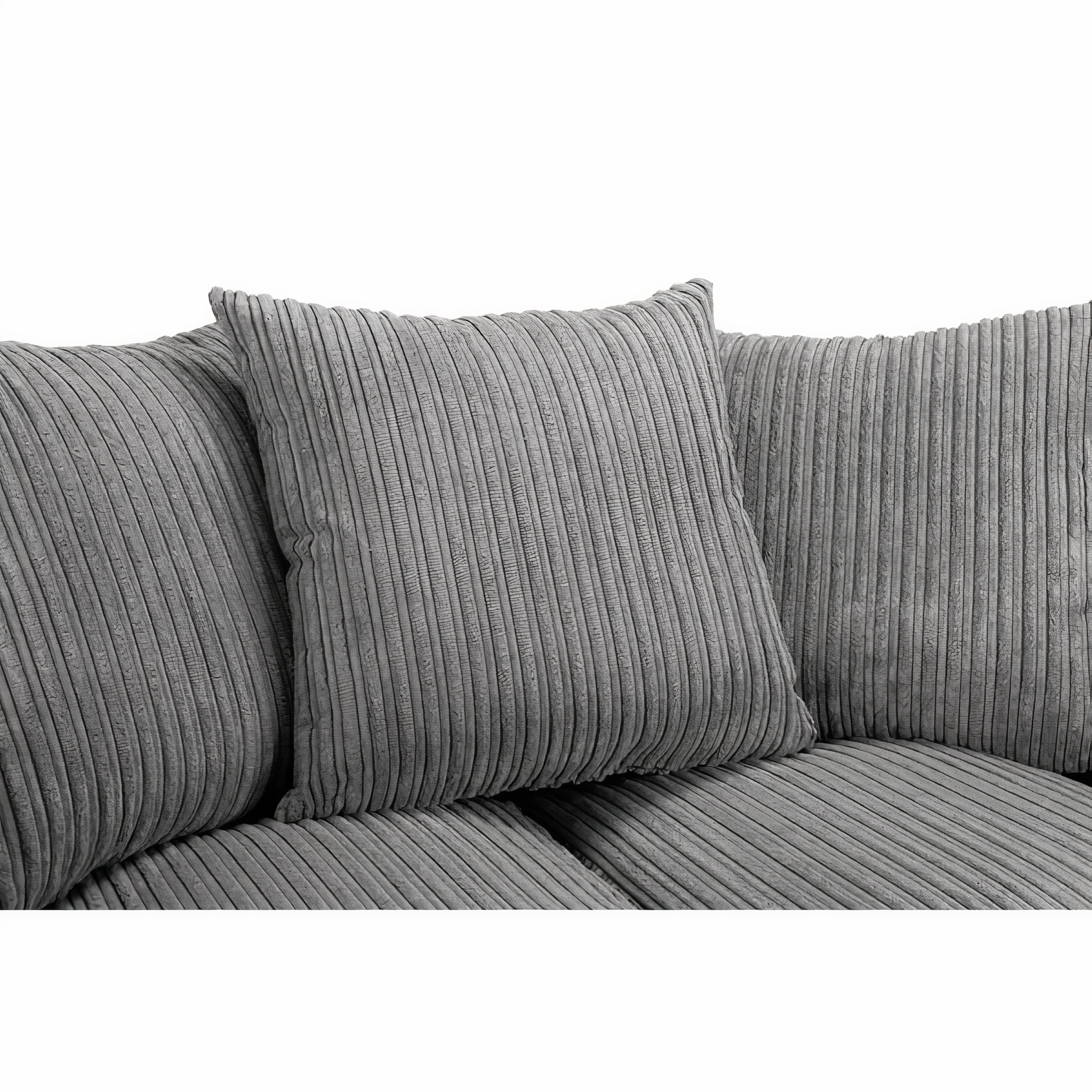 OXFORD 2 SEATER SOFA IN GREY JUMBO CORD DHF Furnishing