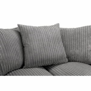 OXFORD 2 SEATER SOFA IN GREY JUMBO CORD DHF Furnishing
