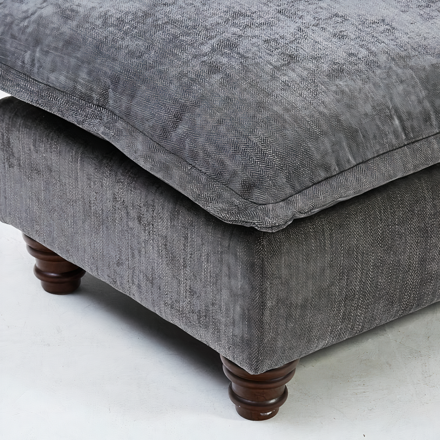PIPPIN OTTOMAN IN DARWIN CHARCOAL DHF Furnishing
