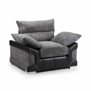 SOHO BLACK/GREY ARMCHAIR DHF Furnishing