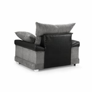 SOHO BLACK/GREY ARMCHAIR DHF Furnishing