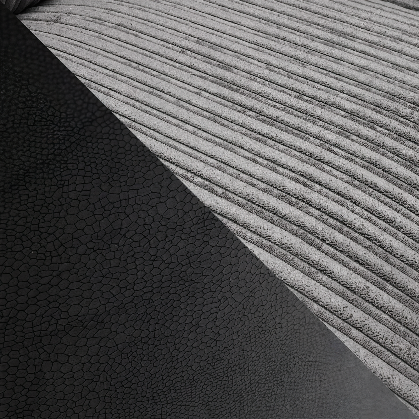 SOHO BLACK/GREY STORAGE FOOTSTOOL DHF Furnishing
